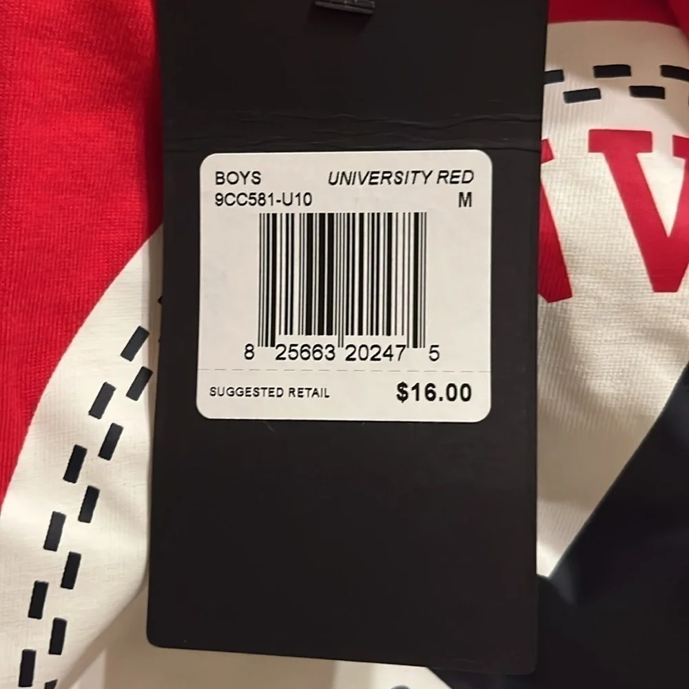 NWT Converse boys red T-shirt size Medium